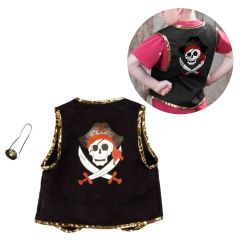 Disfraz de pirata con parche y chaleco talla 4-7 - Great Pretenders