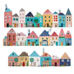 Escenarios con pegatinas Calles y casas (185) - Londji