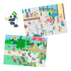 Escenarios con pegatinas reutilizables Charanga - Djeco