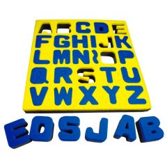 Esponjas para estampar con pintura letras mayúsculas - HenBea
