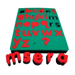 Esponjas para estampar con pintura letras minúsculas - HenBea
