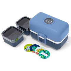 Fiambrera triple compacta azul infinity polipropileno (sin BPA) 800 ml - Monbento
