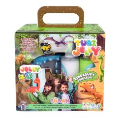 Kit gelatina 3D Tubi Jelly Dinosaurios con acuario - Tuban