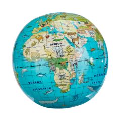 Globo terráqueo hinchable Animales 30 cm - Caly