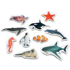 Imanes de madera Animales marinos (10) - Nowordbooks