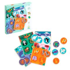 Juego de asociación Loto Animales-Hábitat - Djeco