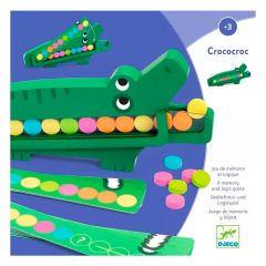 Juego de memoria cocodrilo de madera Crococroc - Djeco