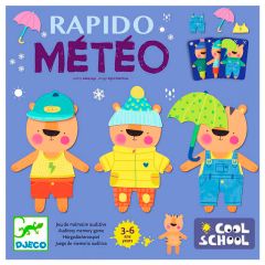 Juego de memoria Rápido Météo Cool School - Djeco