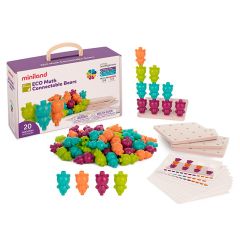 Set de 64 ositos conectables y 20 actividades de lógica y matemáticas - Miniland