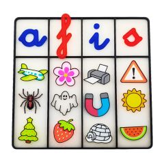 Juego para clasificar sonidos o letras - Con miniaturas y alfabetos Montessori