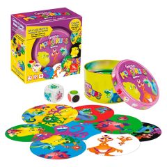 Juego de observación y rapidez visual Grabolo Monstruos Reverso Waterproof - Lúdilo