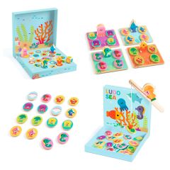 Set de 4 juegos Ludo Sea - Djeco