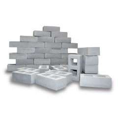 Ladrillos de construcción grandes de goma grises (20) - Playlearn