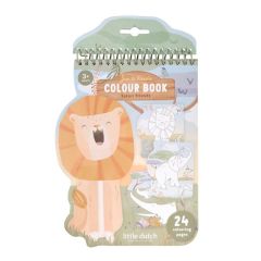Libro para colorear Safari León - Little Dutch