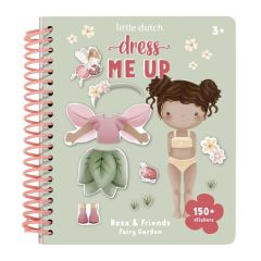 Libro de pegatinas Viste a Rosa Jardín de Hadas - Little Dutch