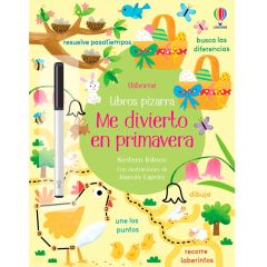 Libro pizarra Me divierto en primavera - Usborne