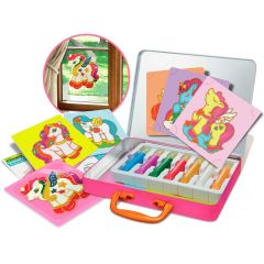 Maletín para dibujar unicornios para ventanas ThinkingKits - 4M