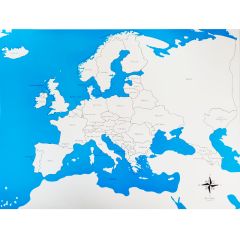 Mapa de Europa con nombres - Montessori
