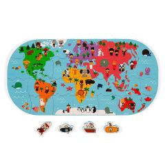 Mapa del mundo de baño - Janod