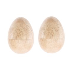 Maracas de madera con forma de huevos (2) - Montessori