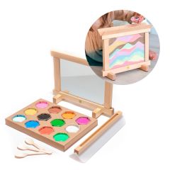 Marco creativo de madera con arena - JonEly