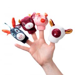 Marionetas de dedo Animales de la granja (4) - Lilliputiens