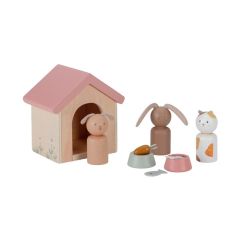 Mascotas de madera para casa de muñecas - Little Dutch