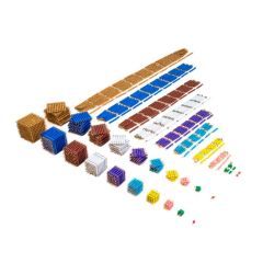Material completo de perlas para gabinete - Montessori