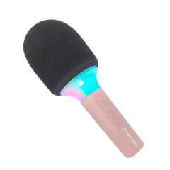 Micrófono con efectos de luz y sonido Kidymic rosa - Kidywolf