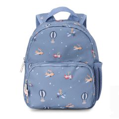 Mochila infantil azul animales y aviones Planes - Tutete
