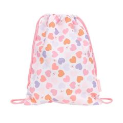 Mochila saco con cuerdas Corazones - A Little Lovely Company