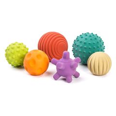 Pelotas sensoriales con texturas y colores (6) - Miniland