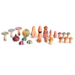 Piezas de madera personajes de cuentos Moonlight (22) - Grapat