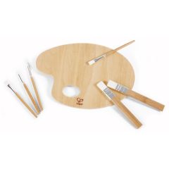 Pinceles y paleta de pintura de madera - Hape