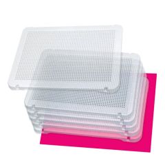 Placas transparentes para pinchos de colores Pegs (6) - Miniland
