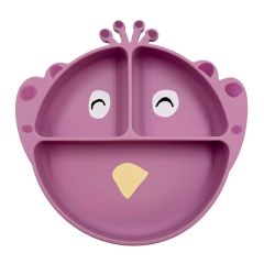 Plato de silicona con compartimentos pavo real - Trixie