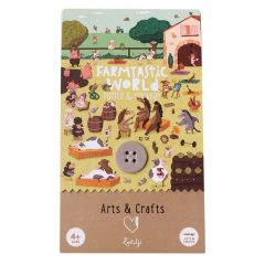 Poster granja con 165 pegatinas Farmtastic World - Londji