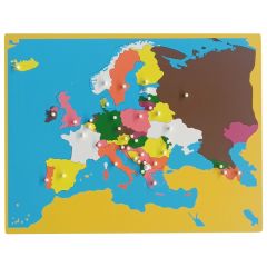 Puzle de madera de Europa - Montessori