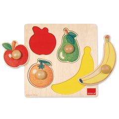 Puzle de madera encajable frutas 4 piezas - Goula