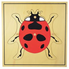 Puzle de madera mariquita - Montessori