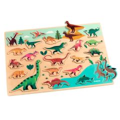 Puzle de madera encajable Dinosaurios - Djeco