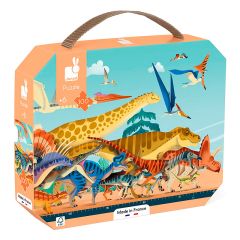 Puzle panorámico dinosaurios 100 piezas - Janod