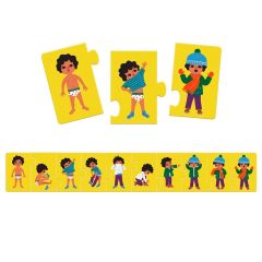 Puzle secuencial Me visto 10 piezas - Djeco