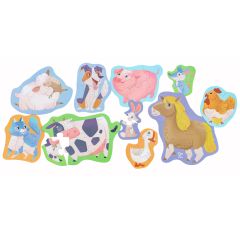 Puzles evolutivos Animales de la granja (10) - Hape