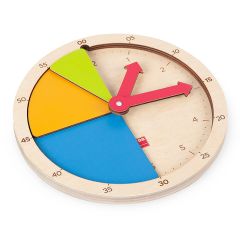 Reloj de madera para construir la hora - Akros