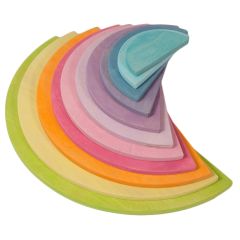 Semicírculos de madera colores pastel (11) - Grimm's
