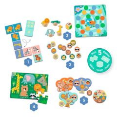Set de 5 juegos Animales Salvajes - Djeco