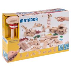 Set de construcción de madera Explorer 318 piezas - Matador