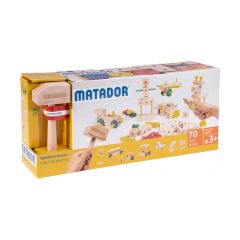 Set de construcción de madera Maker 70 piezas - Matador
