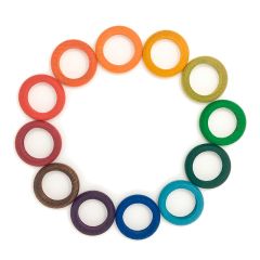 Anillas de madera de colores para Calendario Perpetuo (12) - Grapat